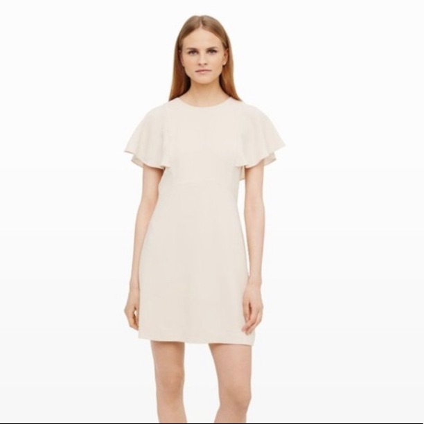Nwt Club Monaco Eilska Dress In Foundation/ Ivory Blush Beige Size 8 New